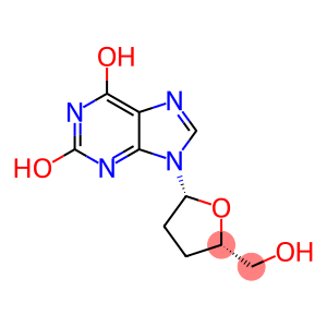 9-(2,3-Dideoxy-.beta.-D-glycero-pentofuranosyl)-9H-xanthosine
