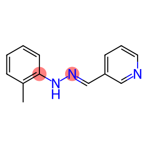 3-Pyridinecarboxaldehyde, 2-(2-methylphenyl)hydrazone, [C(E)]-