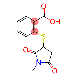 2-((1-methyl-2,5-dioxopyrrolidin-3-yl)thio)benzoic acid