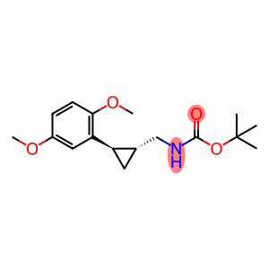 CarbaMic acid, N-[[(1R,2R)-2-(2,5-diMethoxyphenyl)cyclopropyl]Methyl]-, 1,1-diMethylethyl ester, rel-