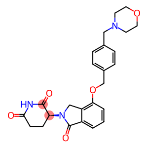 (S)-3-[4-(4-morpholin-4-yl-methyl-benzyloxy)-1-oxo-1,3-dihydro-isoindol-2-yl]-piperidine-2,6-dione