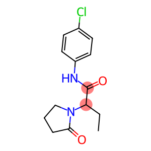 N-(4-chlorophenyl)-2-(2-oxo-1-pyrrolidinyl)butanamide