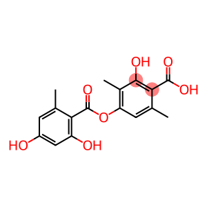 Benzoic acid, 4-[(2,4-dihydroxy-6-methylbenzoyl)oxy]-2-hydroxy-3,6-dimethyl-