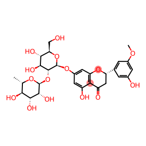 7-[[4,5-dihydroxy-6-(hydroxymethyl)-3-[(3,4,5-trihydroxy-6-methyl-2-oxanyl)oxy]-2-oxanyl]oxy]-5-hydroxy-2-(3-hydroxy-5-methoxyphenyl)-3,4-dihydro-2H-1-benzopyran-4-one