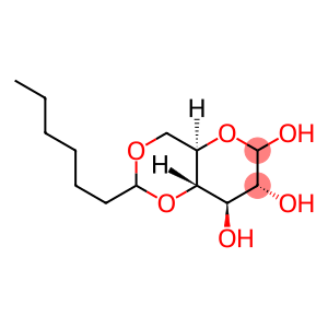 D-Glucopyranose, 4,6-O-heptylidene-