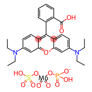Xanthylium, 9-(2-carboxyphenyl)-3,6-bis(diethylamino)-, molybdatetungstatephosphate