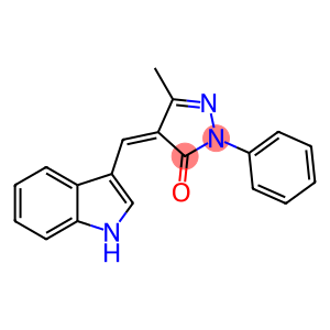 4-(1H-indol-3-ylmethylene)-5-methyl-2-phenyl-2,4-dihydro-3H-pyrazol-3-one