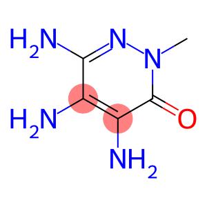 3(2H)-Pyridazinone,  4,5,6-triamino-2-methyl-