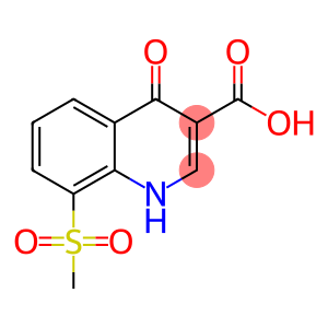 3-Quinolinecarboxylic  acid,  1,4-dihydro-8-(methylsulfonyl)-4-oxo-