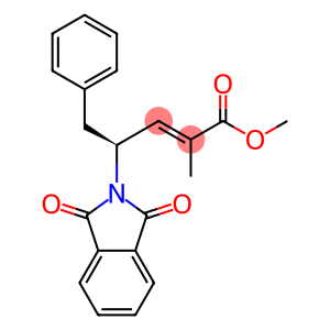 2-Pentenoic acid, 4-(1,3-dihydro-1,3-dioxo-2H-isoindol-2-yl)-2-methyl-5-phenyl-, methyl ester, (2E,4S)-