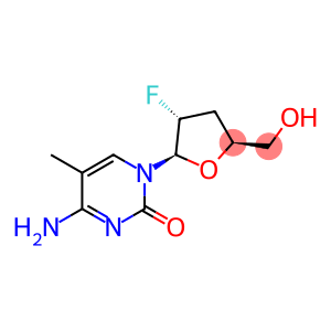 Cytidine, 2',3'-dideoxy-2'-fluoro-5-methyl- (9CI)