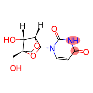1-[2,5-anhydro-4-C-(hydroxymethyl)-L-arabinofuranosyl]-2,4(1H,3H)-Pyrimidinedione