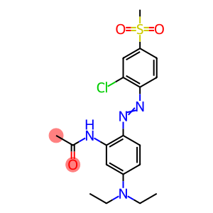 Acetamide, N-[2-[[2-chloro-4-(methylsulfonyl) phenyl]azo]-5-(diethylamino)phenyl]-
