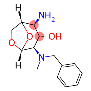 (1S,2S,3S,4R,5R)-2-amino-4-(benzyl(methyl)amino)-6,8-dioxabicyclo[3.2.1]octan-3-ol