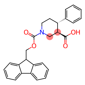 rel-(3R,4S)-1-(((9H-fluoren-9-yl)methoxy)carbonyl)-4-phenylpiperidine-3-carboxylic acid