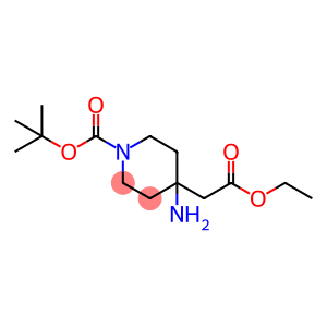 tert-butyl 4-amino-4-(2-ethoxy-2-oxoethyl)piperidine-1-carboxylate