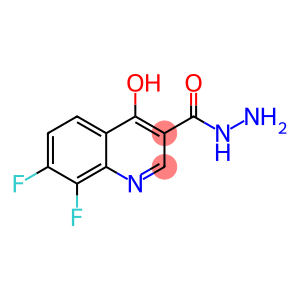 3-Quinolinecarboxylic acid, 7,8-difluoro-4-hydroxy-, hydrazide