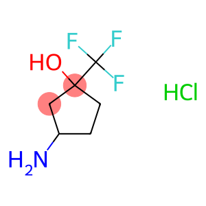 3-hydroxy-3-(trifluoromethyl)cyclopentan-1-aminium chloride