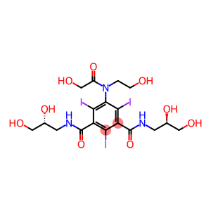 1,3-Benzenedicarboxamide, N,N'-bis(2,3-dihydroxypropyl)-5-[(hydroxyacetyl)(2-hydroxyethyl)amino]-2,4,6-triiodo-, (R*,R*)-(+-)-