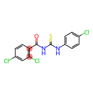 2,4-dichloro-N-{[(4-chlorophenyl)amino]carbonothioyl}benzamide