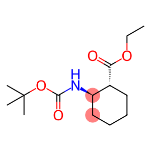 Cyclohexanecarboxylic acid, 2-[[(1,1-dimethylethoxy)carbonyl]amino]-, ethyl ester, (1R,2R)-rel-