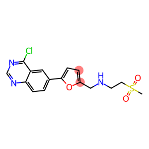 N-((5-(4-chloroquinazolin-6-yl)furan-2-yl)methyl)-2-(methylsulfonyl)ethan-1-amine