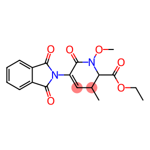 2-Pyridinecarboxylic acid, 5-(1,3-dihydro-1,3-dioxo-2H-isoindol-2-yl)-1,2,3,6-tetrahydro-1-methoxy-3-methyl-6-oxo-, ethyl ester