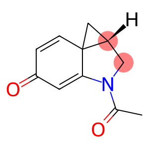 5H-Cycloprop[c]indol-5-one,  3-acetyl-1,1a,2,3-tetrahydro-,  (1aS)-  (9CI)