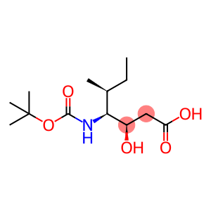 Heptanoic acid, 4-[[(1,1-dimethylethoxy)carbonyl]amino]-3-hydroxy-5-methyl-, [3R-(3R*,4S*,5S*)]- (9CI)