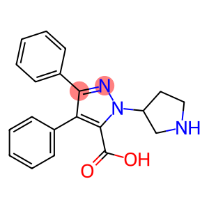 1-(pyrrolidin-3-yl)-3,4-diphenyl-1H-pyrazol-5-carboxylic acid