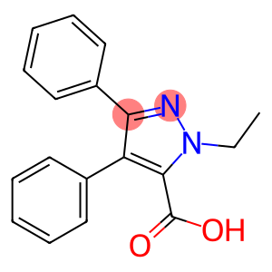 1-ethyl-3,4-diphenyl-1H-pyrazol-5-carboxylic acid