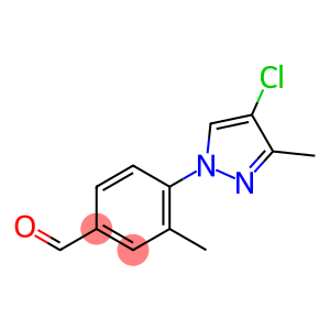 Benzaldehyde, 4-(4-chloro-3-methyl-1H-pyrazol-1-yl)-3-methyl-