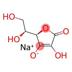 sodium 5-(1,2-dihydroxyethyl)-3-hydroxy-4-oxo-4,5-dihydrofuran-2-olate (non-preferred name)