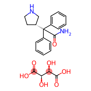 3-(S)-(1-甲酰胺基-1,1-二苯基甲基)吡咯烷-L-酒石酸盐