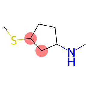 N-甲基-3-(甲基硫烷基)环戊烷-1-胺