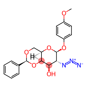 4-甲氧基苯基 2-叠氮基-2-脱氧-4,6-O-[(S)-苯基亚甲基]-BETA-D-吡喃半乳糖苷