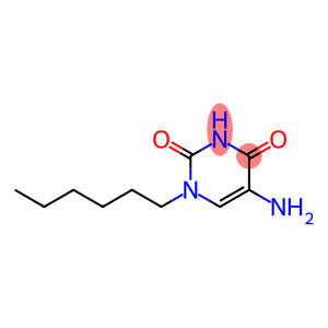 2,4(1H,3H)-Pyrimidinedione, 5-amino-1-hexyl-