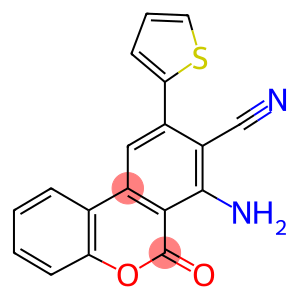 7-amino-6-oxo-9-(2-thienyl)-6H-benzo[c]chromene-8-carbonitrile