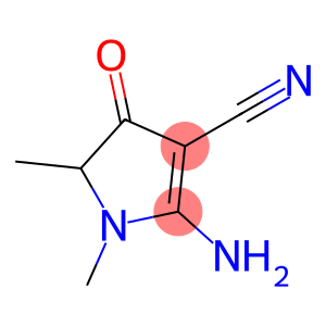 1H-Pyrrole-3-carbonitrile,  2-amino-4,5-dihydro-1,5-dimethyl-4-oxo-