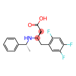 Benzenebutanoic acid, 2,4,5-trifluoro-β-[[(1R)-1-phenylethyl]amino]-, (βR)-