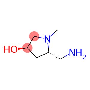 3-Pyrrolidinol,5-(aminomethyl)-1-methyl-,(3R-trans)-(9CI)