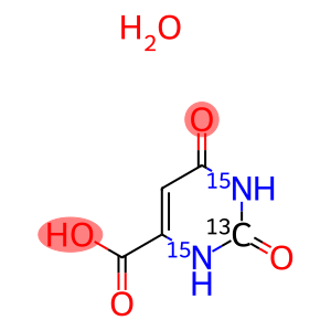 Orotic Acid-13C,15N2 Monohydrate