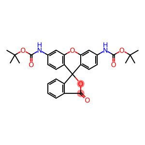 Carbamic acid, N,N'-(3-oxospiro[isobenzofuran-1(3H),9'-[9H]xanthene]-3',6'-diyl)bis-, C,C'-bis(1,1-dimethylethyl) ester