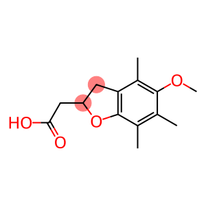 2,3-dihydro-5-methoxy-4,6,7-trimethyl-2-benzofuranyl acetic acid