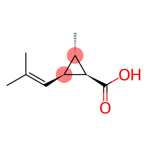 Cyclopropanecarboxylic acid, 2-methyl-3-(2-methyl-1-propenyl)-, (1R,2S,3R)-rel- (9CI)
