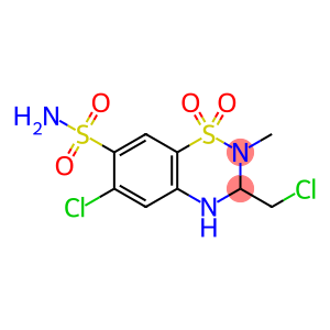 4-benzothiadiazine-7-sulfonamide,6-chloro-3-(chloromethyl)-3,4-dihydro-2h-2
