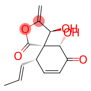 (4S,5R)-4β,10β-Dihydroxy-3-methylene-6β-[(E)-1-propenyl]-2-oxaspiro[4.5]dec-7-ene-1,9-dione