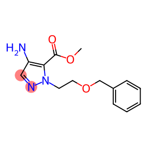 1H-Pyrazole-5-carboxylic acid, 4-amino-1-[2-(phenylmethoxy)ethyl]-, methyl ester