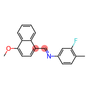 (3-fluoro-4-methylphenyl)[(4-methoxy-1-naphthyl)methylene]amine