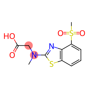 N-甲基-N-[4-(甲磺酰基)-1,3-苯并噻唑-2-基]甘氨酸